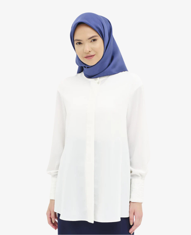Chemise avec Poignets Plissés